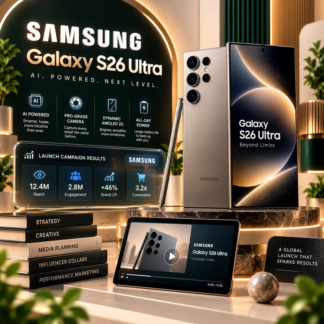 Samsung S26 Ultra campaign campaign artwork